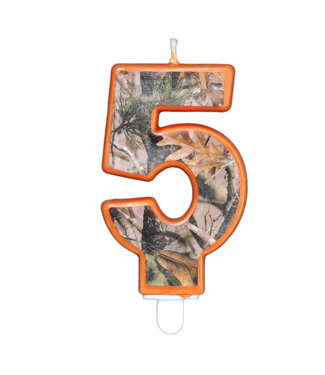 HAVERCAMP PRODUCTS Camo – Birthday Candle – Number Five