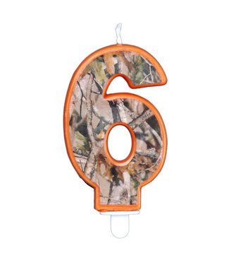 HAVERCAMP PRODUCTS Camo – Birthday Candle – Number Six