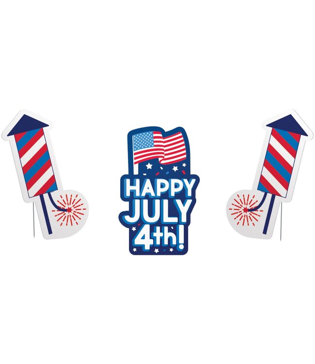 Patriotic Multi-Pack Lawn Signs