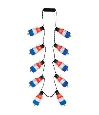 Amscan Patriotic Ice Pop Light-up Necklace