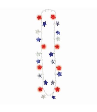 Patriotic Stars Light-Up Necklace