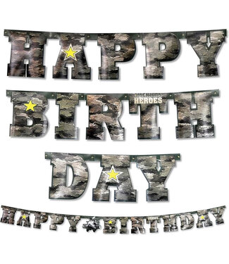 HAVERCAMP PRODUCTS American Heroes – Banner “Happy Birthday” Apache