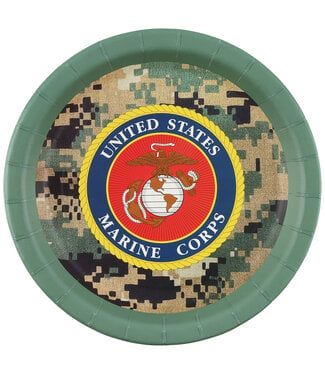 US Marines – Plates Round 10″ 8-pack