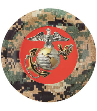 US Marines – Plates Round 7″ 8-pack