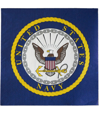 HAVERCAMP PRODUCTS US Navy – Napkins Luncheon Navy Seal 16-pack
