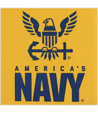 HAVERCAMP PRODUCTS US Navy – Napkins Beverage Yellow 16-pack