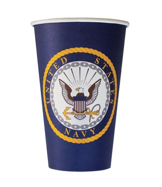 HAVERCAMP PRODUCTS US Navy – Paper Cups 16 oz. Navy Seal 8-pack