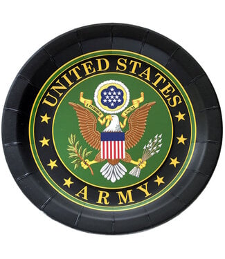 HAVERCAMP PRODUCTS US Army – Plates Round 9″ Army Seal 8-pack