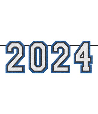 2024 Oversized Felt Banner - Blue
