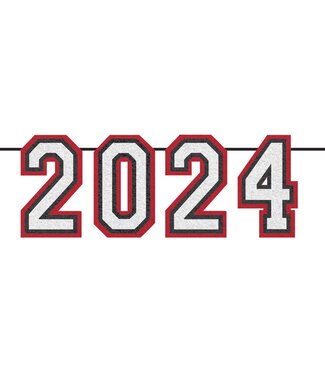 2024 Oversized Felt Banner - Red