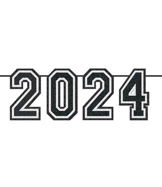 2024 Felt Black & White Banner