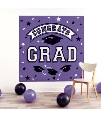 Purple Graduation Backdrop