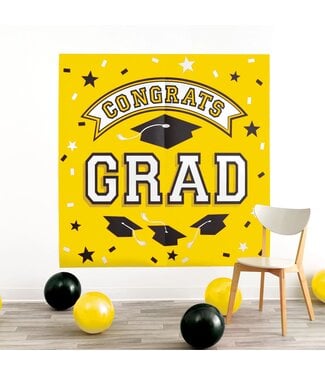 Yellow Graduation Backdrop