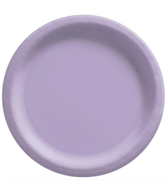 Lavender 6 3/4" Round Paper Plates - 50ct