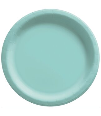 50ct 6.75in Paper Plates- Robin's Egg Blue