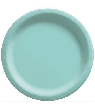 Robin's Egg Blue 6 3/4" Round Paper Plates - 50ct