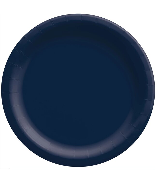 50ct 6.75in Paper Plates - Navy