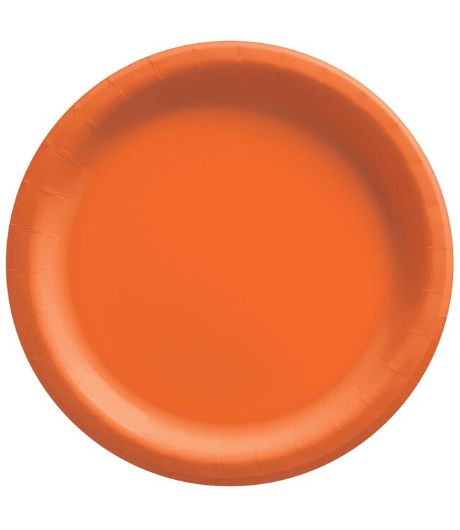 50 ct 10in Orange paper plates