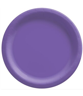 10" Round Paper Plates, High Ct. - New Purple