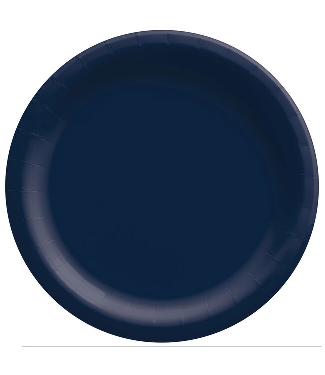 50 ct 10in Paper Plates- Navy