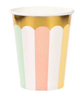 Creative Converting Pastel Celebrations Hot/Cold Cups - 8ct
