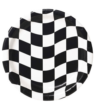 Creative Converting Black & White Luncheon Plates - 8ct