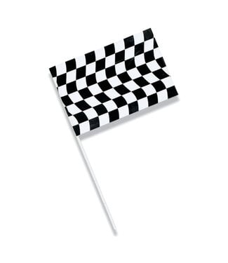 Creative Converting CHECKERED FLAG Black & White Check Jumbo Flags/WHITE