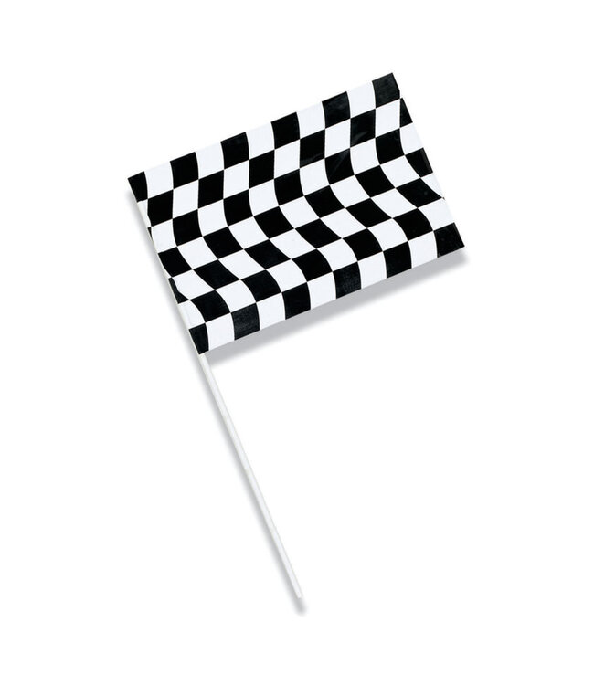 Creative Converting Black & White Check Jumbo Flags