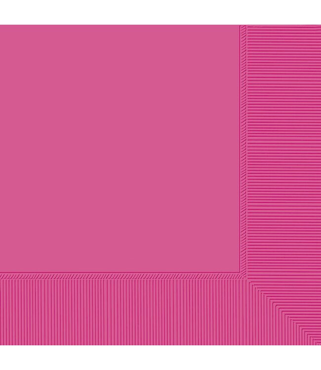 2-Ply Beverage Napkins, Mid Ct. - Bright Pink