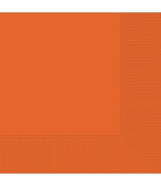 Amscan 2-Ply Luncheon Napkins, Mid Ct. - Orange Peel