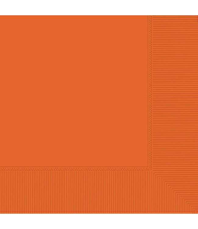 Amscan 2-Ply Luncheon Napkins, Mid Ct. - Orange Peel