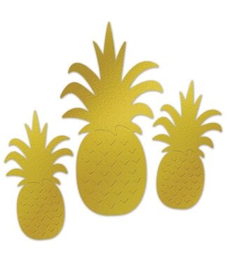 BEISTLE Foil Pineapple Silhouettes