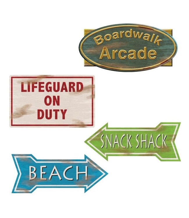 Beach Sign Cutouts