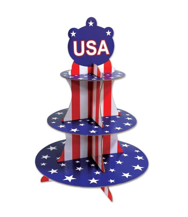 Patriotic Cupcake Stand