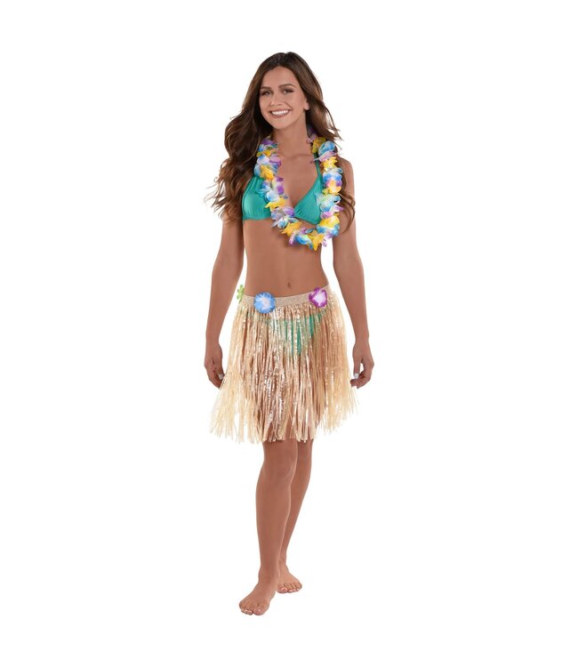 Adult Plastic Luau Skirt 18"x31"