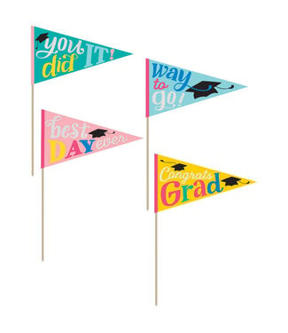 AMSCAN Follow Your Dreams Small Pennants - 4ct