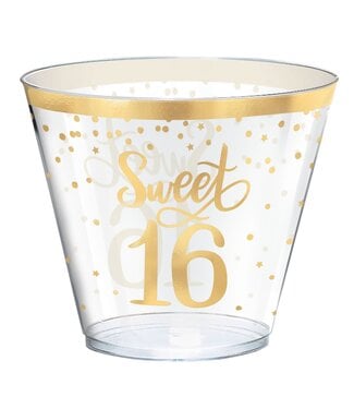 Blush Sixteen Hot-Stamped Plastic Tumblers, 9 oz.