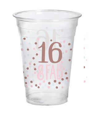 Sweet Sixteen Plastic Cups