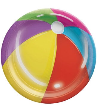Cool Pool 6 3/4" Round Plates - 20ct