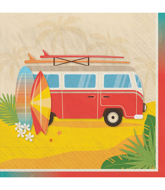Amscan Beach Life Beverage Napkins - 100ct