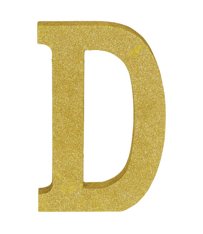 Letter D - Gold
