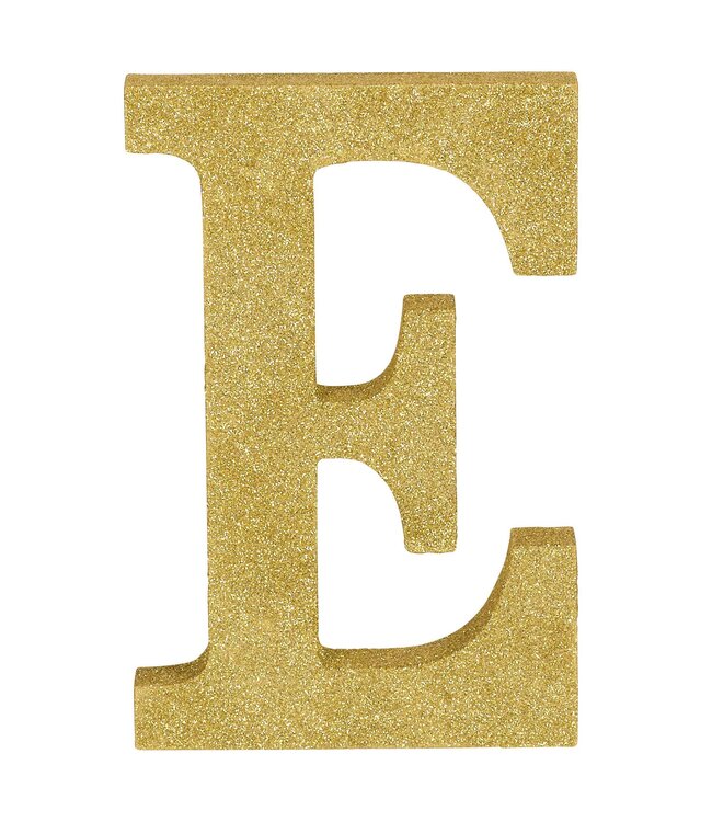 Letter E - Gold