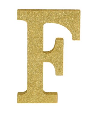 Letter F - Gold