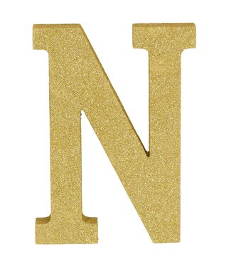 Letter N - Gold