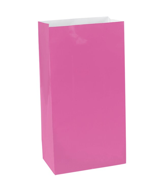 Mini Paper Bag - Bright Pink