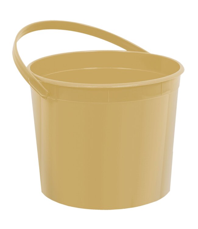 Plastic Bucket - Gold