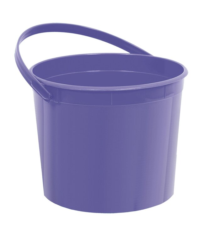 New Purple Plastic Bucket W/Handle