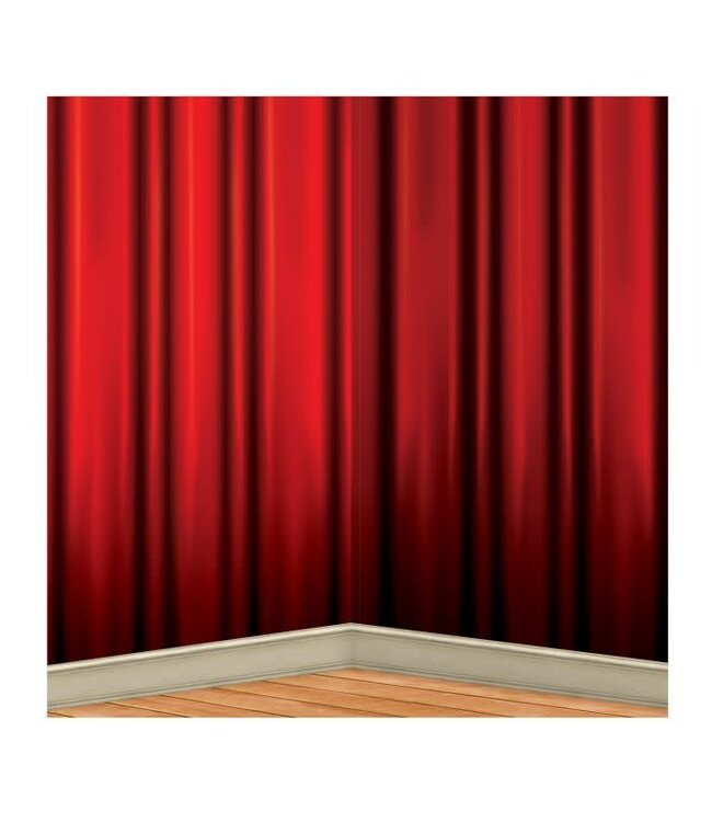 BEISTLE Red Curtain Backdrop