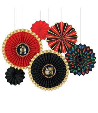 Roll The Dice Printed Paper Fan Decoration