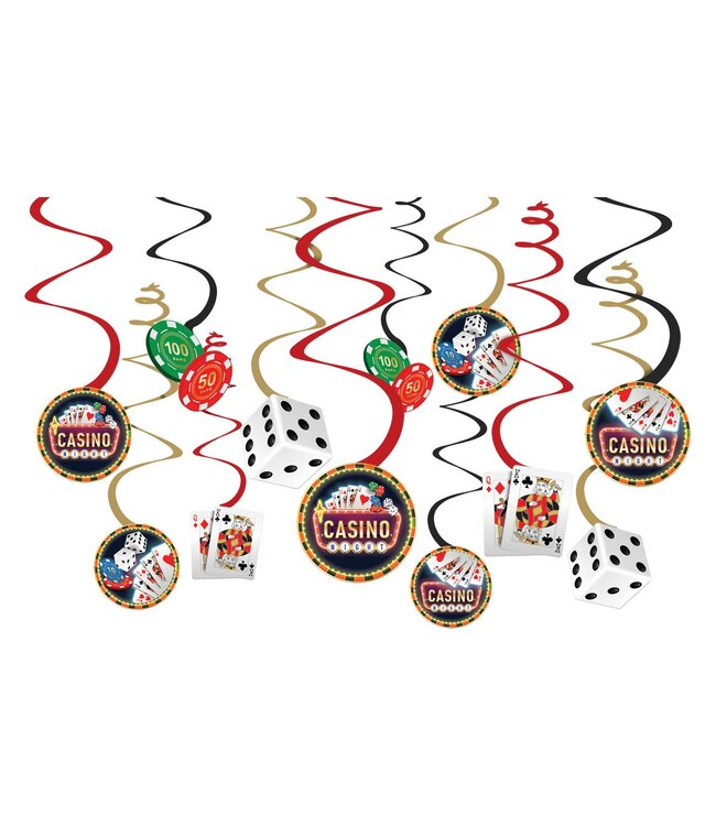 Casino Value Pack Foil Swirl Decoration